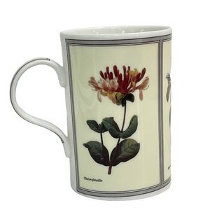 WREN Botanica Floral Fine Bone China Coffee Cup Mug Made in England 10 Oz
